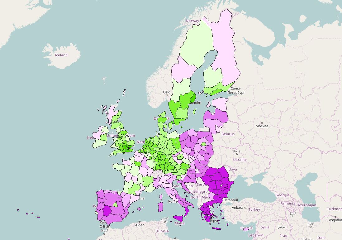 Regional competitiveness index 2019